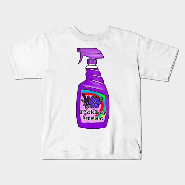 F*ck boy repellent Kids T-Shirt by Ofthemoral